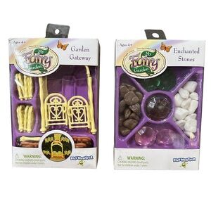 NIB My Fairy Garden lot of 2 - Enchanted Stones & Garden Gateway by Play Monster